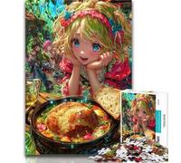 Puzzles for Teenagers Japanese Anime Girls Jigsaw Puzzles for Teenagers 1000,Stress Reliever Difficult Challenge Enhance Love between Couples 50x75cm