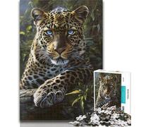 Puzzles for Teenagers Jungle Leopard 1000 Pieces Jigsaw Puzzles for Adults And Teens,for Home Decoration for Age 14 Years Up 26x38cm