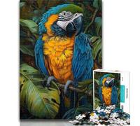 Puzzles for Teenagers Jungle Parrot Jigsaw Puzzles for Adults 1000,Toys Educational Games Stress Relieving Wishlist with Santa Claus 26x38cm