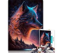 Puzzles for Teenagers Legendary Wolf 1000 Pieces Jigsaw Puzzle for Adults& Teens,Stress Reliever Staycation Kill Time Funny Gift (26x38cm)