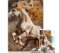 Puzzles for Teenagers Lion Horse Adult Puzzles 1000 Pieces,for Is Ideal As A Gift for The Whole Family for And 14 Years Old 26x38cm