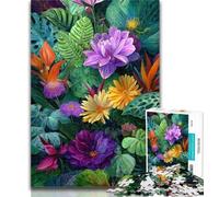 Puzzles for Teenagers Lotus Oil Painting 1000 Pieces Jigsaw Puzzles for Adults And Teens,Wall Decoration Unique Birthday And Xmas Gifts Suitable for And 14 26x38cm