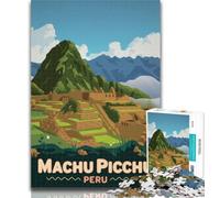 Puzzles for Teenagers Machu Picchu Puzzles 1000 Pieces for Adults,Challenging Game Toys for Is Ideal As A Gift for The Whole Family 26x38cm