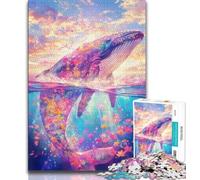 Puzzles for Teenagers Magical Whale Adult Puzzles 1000 Pieces,for Is Ideal As A Gift for The Whole Family for And 14 Years Old (26x38cm)