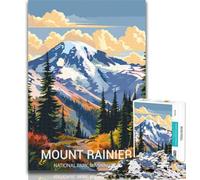 Puzzles for Teenagers Mount Rainier National Park Puzzles 1000 Pieces for Teenagers,learning Educational Toys Unique Home Decor And Gifts 26x38cm