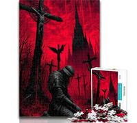 Puzzles for Teenagers Mysterious Warrior Jigsaw Puzzles for Adults,Challenging Game Toys for Is Ideal As A Gift for The Whole Family 26x38cm