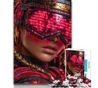 Puzzles for Teenagers Neon Warriors Puzzles for Adults 1000 Pieces,Toys Educational Games Stress Relieving Enhance Love between Couples 26x38cm