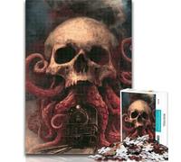 Puzzles for Teenagers Octopus Skeleton Jigsaw Puzzle 1000 Pieces for Adults,Family Game Stress Reliever Difficult Challenge Great Gifts And Toys 26x38cm
