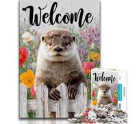 Puzzles for Teenagers Otter in The Garden Adult Puzzles 1000 Pieces,for Is Ideal As A Gift for The Whole Family for And 14 Years Old (50x75cm)