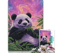 Puzzles for Teenagers Panda in Bamboo Forest Jigsaw Puzzles 1000 Pieces for Adults Teens,Toys Educational Games Stress Relieving Artists Collection, Fine Art 50x75cm