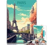 Puzzles for Teenagers Paris France 1000 Pieces Jigsaw Puzzle For Adults Teens,learning Educational Toys Unique Home Decor And Gifts 75x50cm