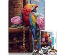 Puzzles for Teenagers Parrot Portrait Adult Puzzles 1000 Pieces,for Is Ideal As A Gift for The Whole Family for And 14 Years Old (26x38cm)