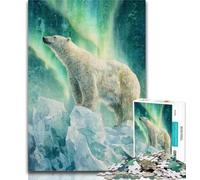Puzzles for Teenagers Polar Bears Jigsaw Puzzles for Teenagers 1000,Toys Educational Games Stress Relieving Wishlist with Santa Claus 26x38cm
