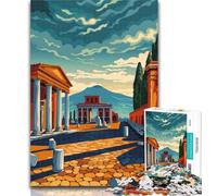 Puzzles for Teenagers Pompeii 1000 Piece Jigsaw Puzzle for Adults And Teenagers,Secret Santa Gifts for And Age 14 75x50cm