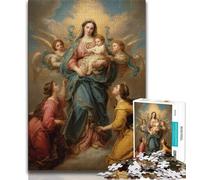 Puzzles for Teenagers Portrait of Mary The Mother Jigsaw Puzzle 1000 Pieces for Teenagers,Decompressing Intellectual Educational Toy Birthday Present, Gifts (50x75cm)