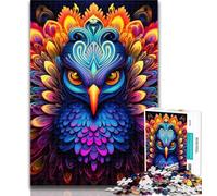 Puzzles for Teenagers Psychedelic Peacock Jigsaws Puzzles 1000 Pieces for Teenagers Gifts,Birthday Present, Gifts for And Age 14 50x75cm