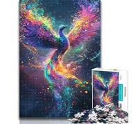 Puzzles for Teenagers Rainbow Phoenix 1000 Piece Jigsaw Puzzles for Teenagers,is Ideal As A Gift for The Whole Family Suitable for And 14 50x75cm