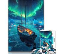 Puzzles for Teenagers Sailing Under The Aurora Puzzles for Adults 1000 Pieces,Educational Game for Birthday, Chrismas for And 14 Years Old 50x75cm