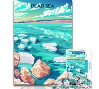 Puzzles for Teenagers Serene Dead Sea Jigsaw Puzzle 1000 Pieces for Teenagers,Decompressing Intellectual Educational Toy Birthday Present, Gifts 26x38cm