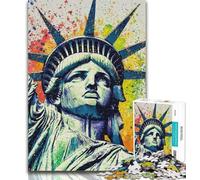 Puzzles for Teenagers Statue of Liberty 1000 Pieces Jigsaw Puzzle For Adults Teens,gifts for Friends And Family for for Age 14 26x38cm