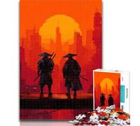 Puzzles for Teenagers Sunset Ninja Jigsaw Puzzles 1000 Pieces for Adults Teens,Unique Birthday And Gifts for for Age 14 26x38cm