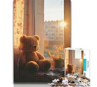 Puzzles for Teenagers Teddy Bear Adult Puzzles 1000 Pieces,for Is Ideal As A Gift for The Whole Family for And 14 Years Old 26x38cm
