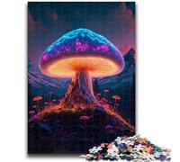 Puzzles for Teenagers Teens 1000pc Puzzle A Magic Mushroom Vibrant And Unique Design Relaxing & Challenging Puzzle Experience 50x75cm