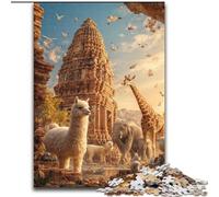 Puzzles for Teenagers Teens 1000pc Puzzle African Animals, Learning Educational for Is Ideal As A Gift for The Whole Family (Size50x75cm)