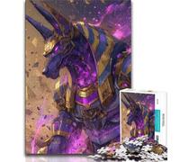 Puzzles for Teenagers Teens 1000pc Puzzle Anubis The Egyptian God,Stress Reliever Staycation Kill Time Parent-child Interaction 50x75cm