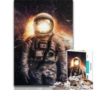 Puzzles for Teenagers Teens 1000pc Puzzle Astronauts in Space,Artistic Wall Decor & Birthday Gift Idea for Friends,Home Office (38x26cm)
