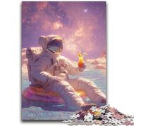 Puzzles for Teenagers Teens 1000pc Puzzle Astronauts in Space Help The Brain Exercise Addictive Toys to Cultivate Patience Suitable for Couples 50x75cm