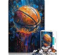 Puzzles for Teenagers Teens 1000pc Puzzle Basketball,Challenging Game Toys for Is Ideal As A Gift for The Whole Family (38x26cm)