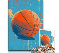 Puzzles for Teenagers Teens 1000pc Puzzle Basketball Sports, for Educational Game Challenge Toy,Home Decoration Toys for 14+ 38x26cm