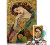 Puzzles for Teenagers Teens 1000pc Puzzle Beautiful Sleeping Woman,Artistic Wall Decor & Birthday Gift Idea for Friends,Home Office (38x26cm)