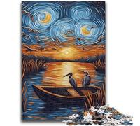 Puzzles for Teenagers Teens 1000pc Puzzle Birds Under The Stars for Educational Game Challenge Toy Deal As Gifts for The Whole Family 26x38cm