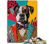 Puzzles for Teenagers Teens 1000pc Puzzle Boxer Dog Challenging Game And Family Play Wall Decoration Unique Birthday And Xmas Gifts 50x75cm