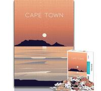 Puzzles for Teenagers Teens 1000pc Puzzle Cape Town South Africa,Artistic Wall Decor & Birthday Gift Idea for Friends,Home Office (75x50cm)