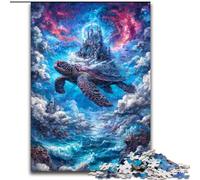 Puzzles for Teenagers Teens 1000pc Puzzle Castle on The Turtle's Back, Help The Brain Exercise Addictive Toys to Cultivate Patience Enhance Memory (Size 50x75cm)