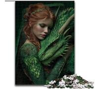 Puzzles for Teenagers Teens 1000pc Puzzle Dragon And Girl Challenging Game And Family Play for Is Ideal As A Gift for The Whole Family 50x75cm