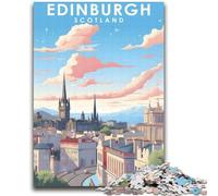 Puzzles for Teenagers Teens 1000pc Puzzle Edinburgh Scotland Travel Challenging Game And Family Play Wall Decoration Unique Birthday And Xmas Gifts (size 38x52cm)