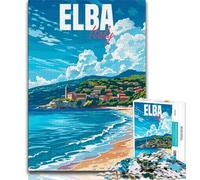 Puzzles for Teenagers Teens 1000pc Puzzle Elba Island Italy,Learning Educational Toys Family Games Unique Birthday And Gifts (38x26cm)