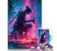 Puzzles for Teenagers Teens 1000pc Puzzle Fantasy Ninja Warrior,Artistic Wall Decor & Birthday Gift Idea for Friends,Home Office (38x26cm)