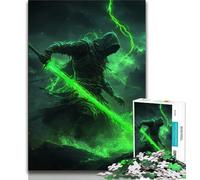 Puzzles for Teenagers Teens 1000pc Puzzle Fantasy Samurai Ninja,for Educational Game Challenge Toy Birthday Present,Gifts,Wall Art 38x26cm