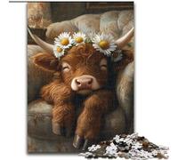 Puzzles for Teenagers Teens 1000pc Puzzle Farm Yak, Challenging Game Toys Wall Decoration Unique Birthday And Xmas Gifts (Size 26x38cm)