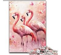 Puzzles for Teenagers Teens 1000pc Puzzle Flamingo Couple, Educational Toys for Is Ideal As A Gift for The Whole Family for And 14 Years Old (Size 50x75cm)