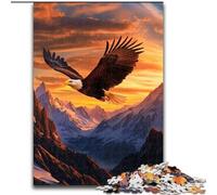Puzzles for Teenagers Teens 1000pc Puzzle Flying Eagle, for And from 14 Years And over Educational Learning Toys Family Games Birthday Present 26x38cm