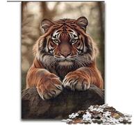 Puzzles for Teenagers Teens 1000pc Puzzle Forest Tiger, Learning Educational for Is Ideal As A Gift for The Whole Family (Size 26x38cm)