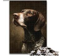 Puzzles for Teenagers Teens 1000pc Puzzle German Shorthaired Pointer, Train Your Brain And Hands Unique Birthday And Gifts for Age 14+ 50x75cm