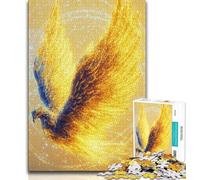 Puzzles for Teenagers Teens 1000pc Puzzle Golden Phoenix,Challenging Game Toys for Is Ideal As A Gift for The Whole Family (38x26cm)