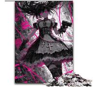 Puzzles for Teenagers Teens 1000pc Puzzle Gothic Anime Girl, Family Activity Unique Home Decor And Gifts for Ages 14+ (Size 50x75cm)